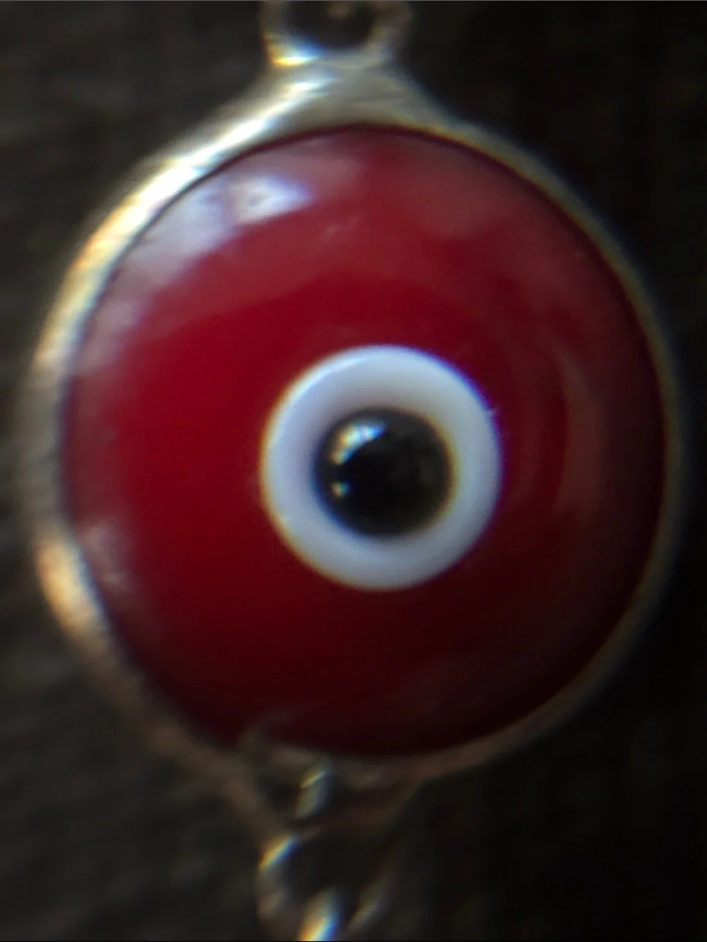 .925 Sterling Silver EVIL EYE BRACELET 8” Red Black White. Ward off bad mojo